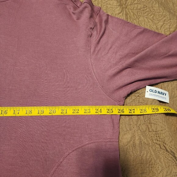 Old Navy sz XL Live in French Terry Hooded Dress Mauve - Picture 11 of 12